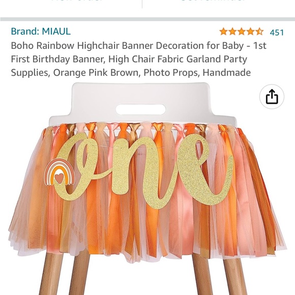 EUC One Groovy Baby First Birthday Decor Lightly Used - Picture 8 of 9